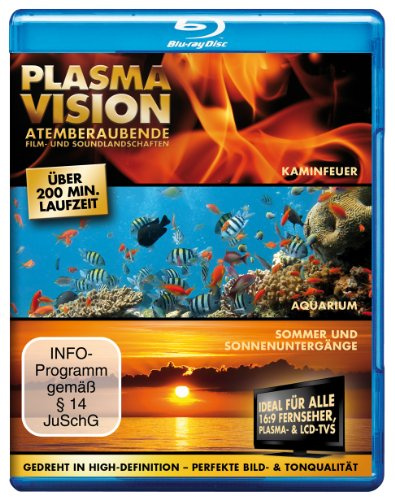 Plasma Vision - Atemberaubende Film- und Soundlandschaften - Sonnenuntergänge/Aquarium/Kaminfeuer [Blu-ray]