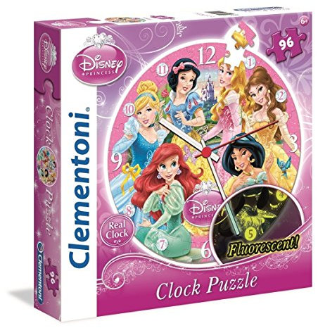 Clementoni - 23020.4 - Puzzle Clock - Princess - 96 Pièces