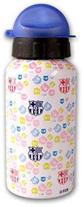 Alusport Bottles FCB Botella Deportiva de Aluminio, Niños, Azul Estampado, 0.35 l