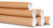 REALPACK® Versandrolle aus Karton mit Kunststoff-Endkappen, 7,6 cm, Liniengröße: 625 mm, 5 Stück