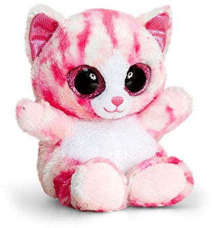 KEELTOYS - Peluche Animotsu Chat Rose 15cm - SF0442