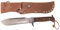 BW Fallschirmspringermesser Kappmesser Messer Lederscheide Holzgriff neu