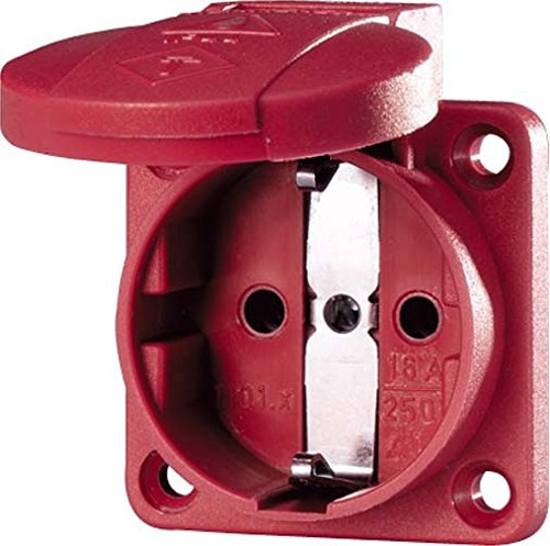 16A2P+E 230V SCHUKO-Anbau-Steckdose rot MENNEKES 11033