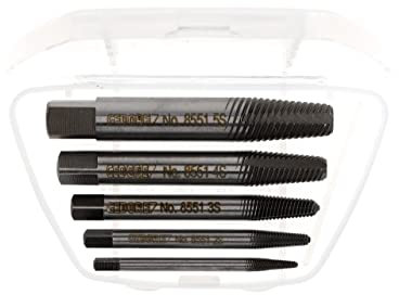 GEDORE Schraubenausdreher-Satz, Chrom-Vanadium-Stahl, 54-56 HRC, In Kunststoffbox, 5-teilig, M3-M18