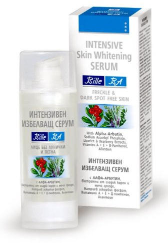Intensive Whitening Serum gegen Sommersprossen and dunkle Flecken mit Alpha-Arbutin, Lakritz & Sandbeere & Allantoin - keine Tierversuche - 30ml