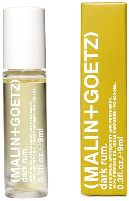 Malin + Goetz Dark Rum Perfume Oil for Unisex 0.3 oz Perfumed Oil Rollerball (Mini)