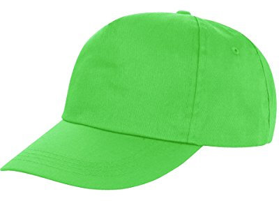Result Headwear Unisex Cap Houston 5-Panel Printers RC080X Lime One Size