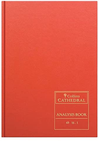 Collins Cathedral A4 Livre d'analyse 69 Série 16 Colonnes de trésorerie - 96 Pages - 69/16.1