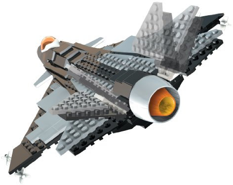 Mega Bloks 3269 - Probuilder Carbon Series Fighter Jet