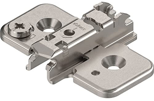 BLUM CLIP Exzenter Kreuzmontageplatte, Stahl, Schrauben, Distanz 3 mm