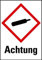 Aufkleber Komprimierte Gase Achtung GHS Etiketten Einzeln 148x105mm