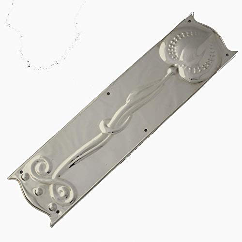 Art Nouveau Nickel Finger Plate