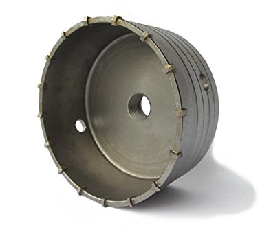 Weischer® Bohrkrone Schlagbohrkrone Ø 125 mm | M22-Gewinde | Dosenbohrer | für Beton, Mauerwerk, Ziegel | langlebig & präzise | 55 mm Nutztiefe