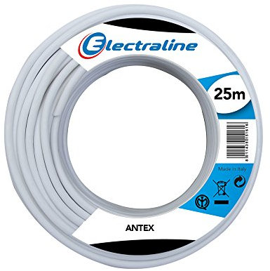 Electraline 18012 Cable coaxial de la antena - 25 Mt - Blanco