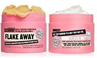 (2 PACK) Soap & Glory Flake Away Body Scrub x 300ml & Soap & Glory Righteous Body Butter x 300ml