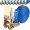 Safetytex Spanngurt 800 kg einteilig - 25 mm x 4 m - Zurrgurt mit Ratsche - Ratschengurte blau (10 Stück / 4m)