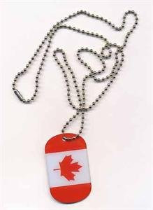 DOG TAG Kanada Erkennungsmarke Kette Grösse 30 x 50mm - FRIP –Versand®