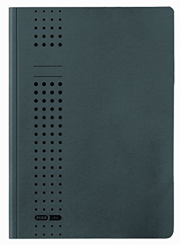 Elba Sammelmappe A4, Recycling-Karton, 3 Innenklappen, anthrazit, 25er Pack
