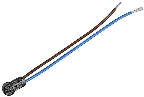 15cm Halogen Mini Lampenfassung Kupplung Buchse für Lampen mit G4 Sockel, Durchmesser: 9mm, Lochabstand: 4mm, max. 24V, 100W, 4,1A