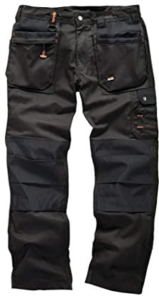 Scruffs Mens Worker Plus Trousers, Black, 32W Long EU