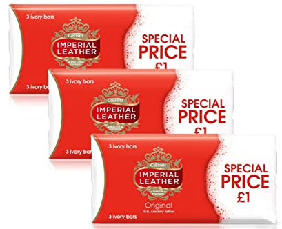 9 x CUSSONS IMPERIAL LEATHER ORIGINAL SOAP BAR 100g - 3 MULTIPACK 3 x 100g