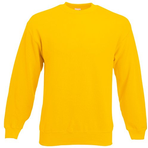 Fruit of the Loom Classic Set-In Sweatshirt SS200 (L, Sunflower)