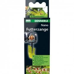 Dennerle Futterzange, Schwarz/Silber, Silikon, Klein, 1 Stück