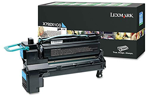 Lexmark X792X1CG X792 Tonerkartusche extra Hohekapazität 20.000 Seiten 1er-Pack Return Program, cyan, XXL