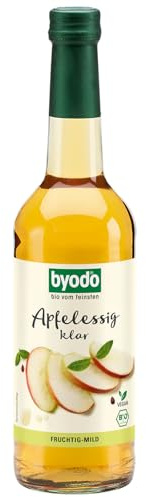 Bio-Apfelessig 500ml von Byodo - Natürlich, ungefiltert & vegan, ideal für Dressings & gesunde Ernährung, Bio-zertifiziert