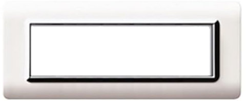 Placca Ave Tecnopolimero 44 7 Moduli Bianco 44Py07Blc