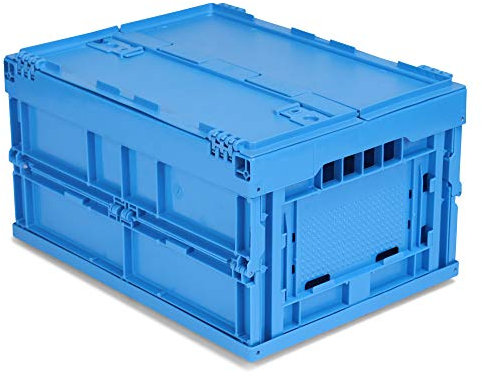 1a-TopStore Faltbox/Klappbox FB 600 u. FB 400, verschiedene Größen (LxBxH), blau, Industriequalität (400x300x230 mm)