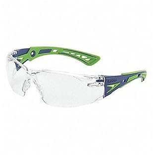 bolle SAFETY Rush+ Schutzbrille, blau/grün, Einheitsgröße