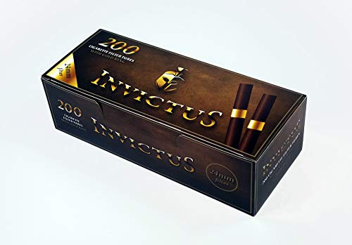 Invictus Boîte de 200 boîtes de 5 boîtes de 1000 tubes avec filtre doré 24 mm