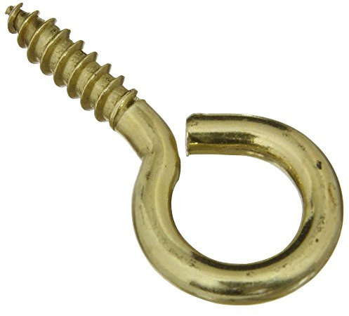 National Hardware N119-362 V2015 Screw Eyes - Solid Brass in Solid Brass, 3 Pack,#8, 1-5/8
