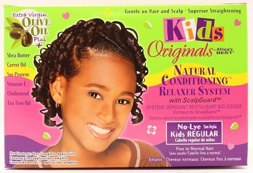 Africa's Best Organics Kinder Bio-Haar-Glättmittel No-Lye, regulär