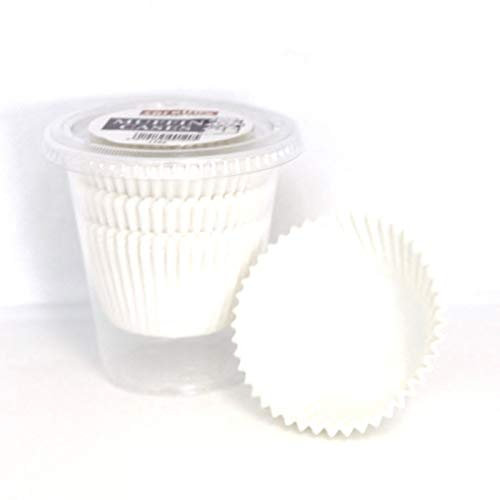 caroline Plain White Muffin Cake Cases - Tub of 50 Large (8cm x 4cm)