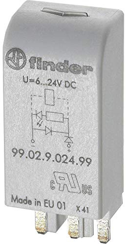 FINDER 99.02.3.000.00 Diode Module for 6-220V DC (+Terminal A1)