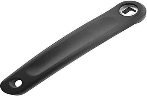 Kurbel 130 Aluminiumimitat schwarz links schwarz Shimano Fahrrad (175 mm)