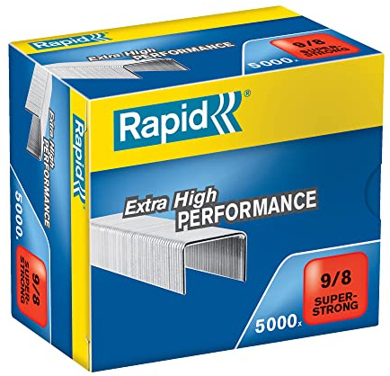Rapid 9/8 Heftklammern R9 und R49, 8 mm Schaftlänge (5000 Stück)
