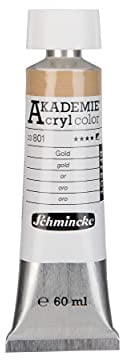Schmincke AKADEMIE Acryl color Gold in 60 ml-Tube, 23 801 011