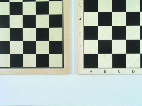 Weiblespiele 02093 - Schachbrett aus Ahorn, 44 x 44 cm, Feldgröße 45 mm