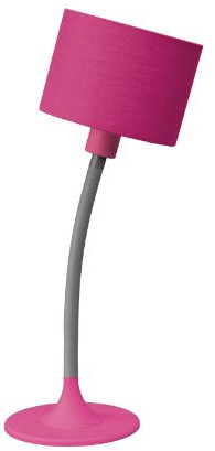 Massive Table Lampe – Tischlampen (Ambience, AC, E14, Grau, Pink, Fabric, Galvanized Steel, Metal, Synthetics, Bedroom, Living Room)