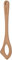 Fackelmann Cucchiaio forato per risotti, utensile da cucina resistente ideale per preparare e mescolare riso, materiale legno di faggio, dimensioni 32 cm
