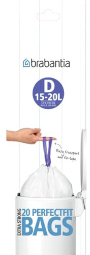 Brabantia Müllbeutel Code D 15 Liter 20 Stück auf der Rolle