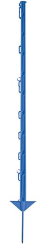 Farmland Herkules Eco Weidezaunpfähle - 10er Set Weidezaunpfähle 105cm aus robustem Kunststoff - Weidezaun Pfosten für Rinder mit verzinkter Stahlspitze und Doppeltrittfunktion