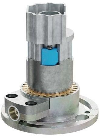 DIWARO® Kegelradgetriebe K024 | Untersetzung 3:1 links | Antrieb 6mm Innenvierkant (durchsteckbar) | für 42 mm Kittelberger Welle, Rolladengetriebe, Kurbelgetriebe