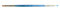 Winsor & Newton 5367103 Cotman Aquarell Synthetikhaar Pinsel - Serie 667 - Schrägpinsel, kurzer Stiel mit exzellenter Sprungkraft, Farbtragekraft und Punktgenauigkeit - 3mm - 1/8