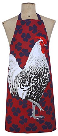 Silver Spangled Hamburg Rooster Apron
