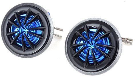 sourcing map Car Blue Black Stereo Audio Loud Speaker Dome Tweeters 150W 2 Pcs