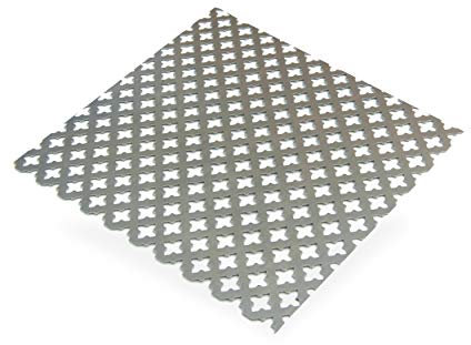 Perforated Sheet Steel Cross Thickness 1 mm 500 x 500 mm